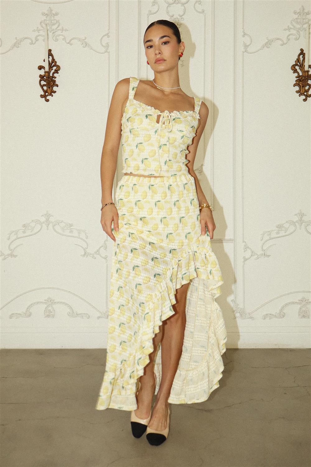 clover ruffle maxi dress Eden Maxi Dress