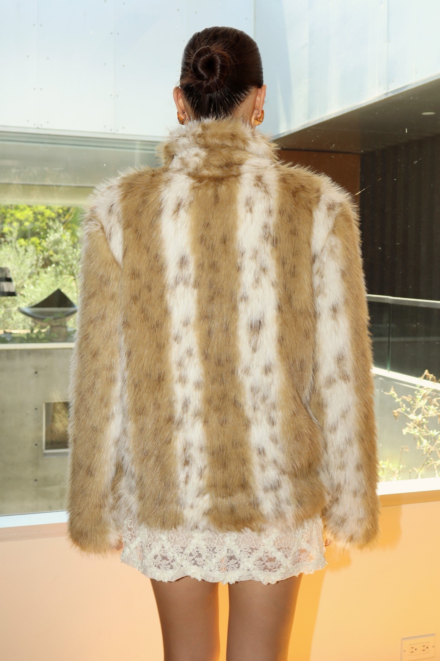 Faux Fur Short Coat – Clover Tiger