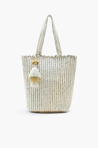 Natural Woven Tote Bag