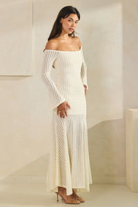 Off Shoulder Maxi Dress