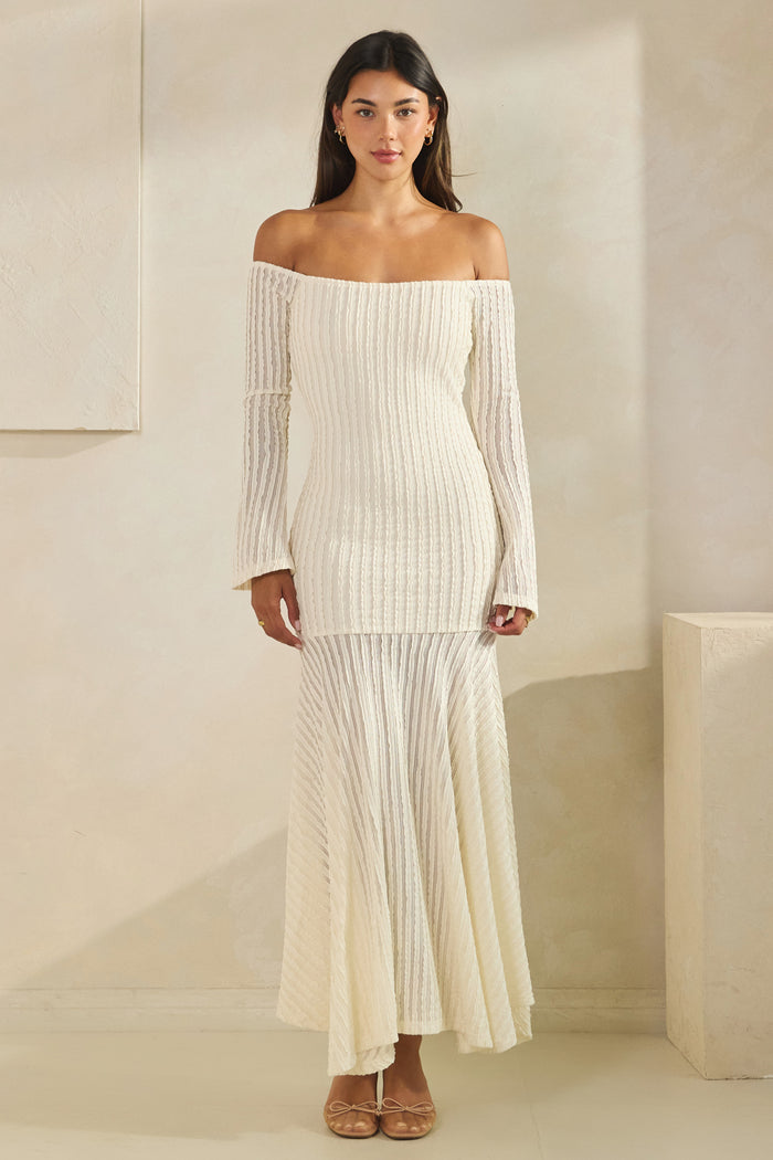 Off Shoulder Maxi Dress